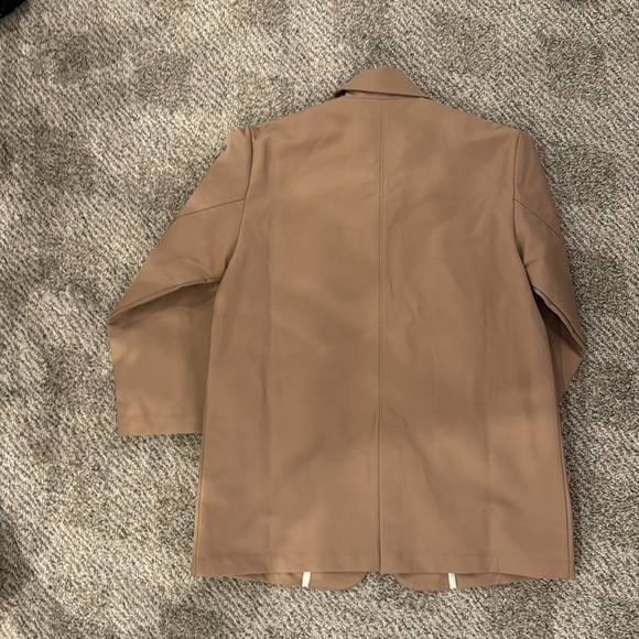 CORDERA 
Oversized Rain Blazer Jacket | Camel - Picture 11 of 11